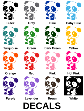 Joyful Panda Decals